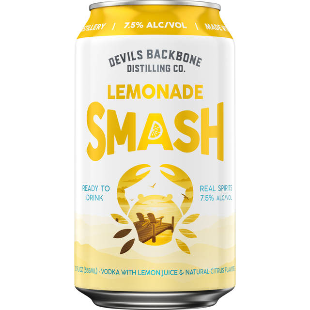 Devils Backbone Distilling Co. Lemonade Smash 7.5%, 12 fl. oz. Can