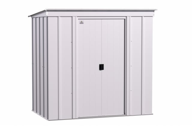 Classic Steel Storage Shed, 6X4, Flute Grey
