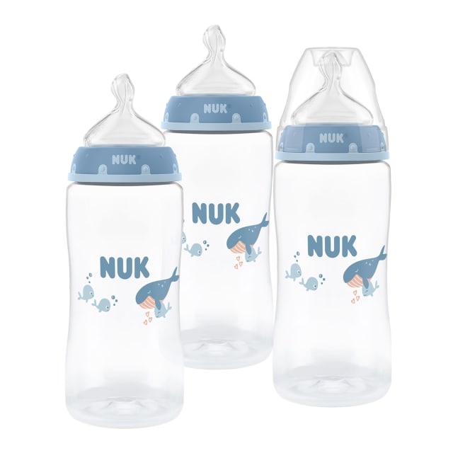 NUK FC BTL 300ML/10Z 3PK PP M CA WHALE