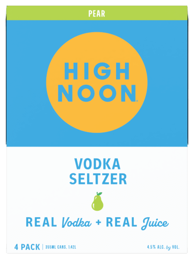 High Noon Pear Vodka Hard Seltzer Single Serve 355ml Can