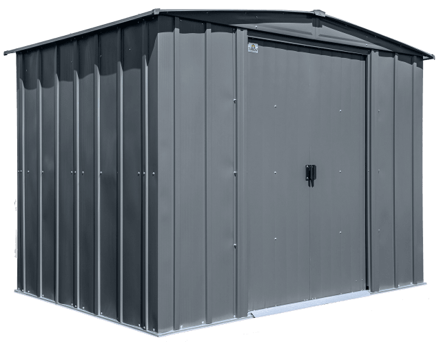 Classic Steel Storage Shed, 8X6, Charcoal