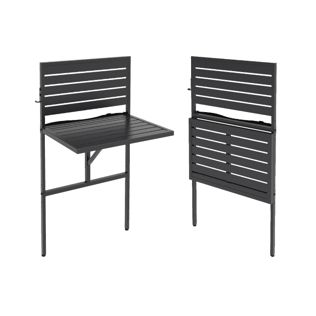 Adjustable balcony table