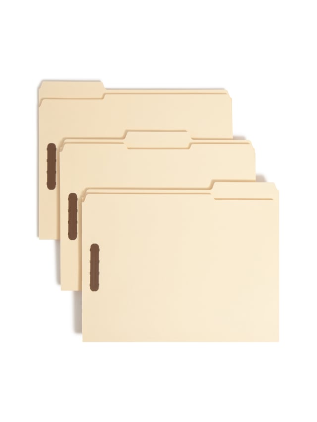 100% Recycled Reinforced Tab Fastener File Folders