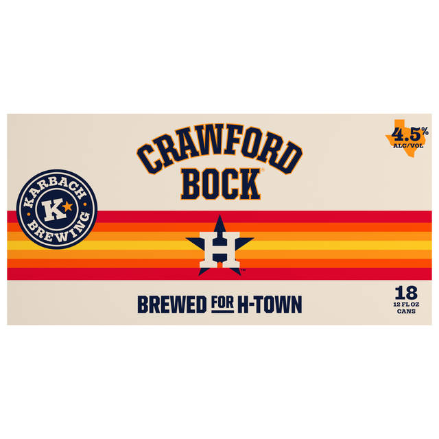 Karbach Crawford Bock 18x12 oz Can Suitcase CARRIER - Aqueous Coating