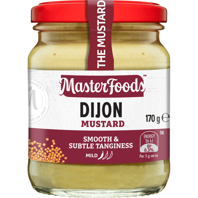 MASTERFOODS Mustard Dijon 170g Jar