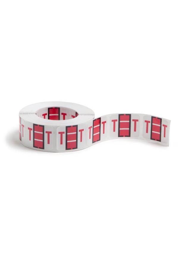 BCCR Bar Style Color-Coded Alphabetic Labels, A-Z Rolls