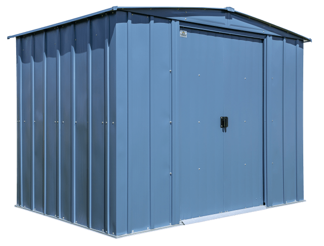 Classic Steel Storage Shed, 8X6, Blue Grey