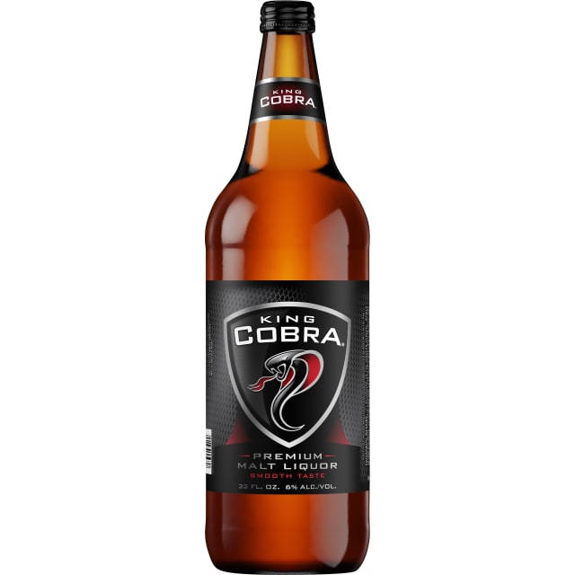 King Cobra Premium Malt Liquor, 32 fl. oz. Bottle