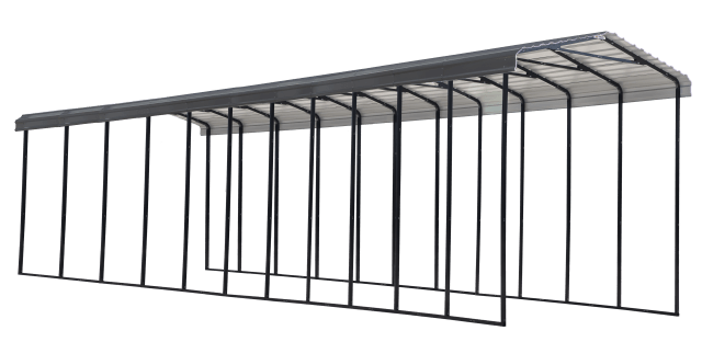 Galvanized Steel Rv Carport, 14X51X14