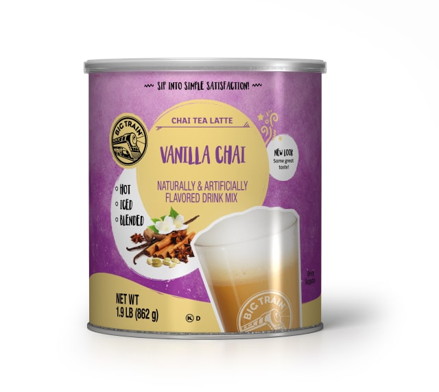 Big Train Vanilla Chai Tea Latte Drink Mix, 6 x 1.9 lb