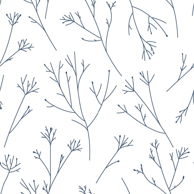 Twigs Navy Peel &amp; Stick Wallpaper