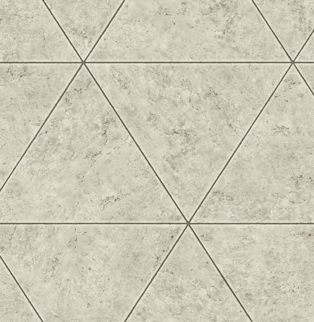 Polished Concrete Off White Geometric Wallpaper