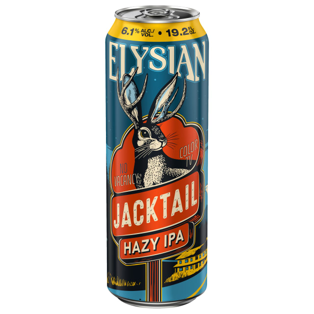 Elysian Jacktail Hazy IPA 19.2 oz Single CAN 6.1ABV - Plain Aluminum - Gloss Finish - Craft Direct - Revised UPC