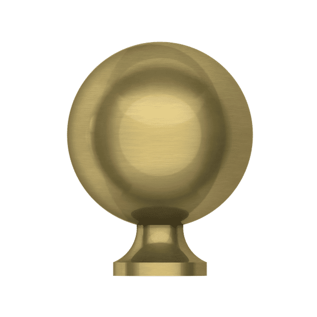 4961 Spherical Knob 1.25", In Heirloom Brass