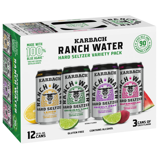 Karbach Ranch Water Hard Seltzer Variety Pack, 12oz. Can 12 pack