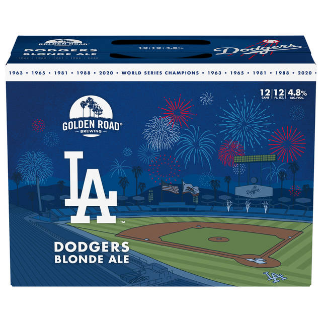 Golden Road Brewing Dodgers Blonde Ale Can 12 fl oz