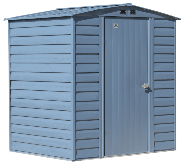 Select Steel Storage Shed Steel Storage Shed, 6X5, Blue Grey