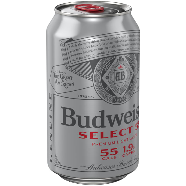 Budweiser® Select 55™ Light Beer, 12 fl. oz. Can