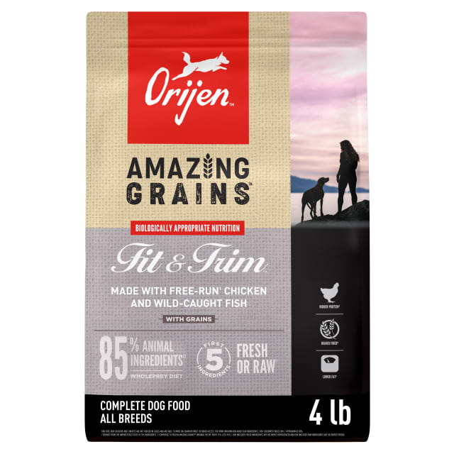 ORIJEN Amazing Grains High Protein Dry Dog Food Fit & Trim Recipe