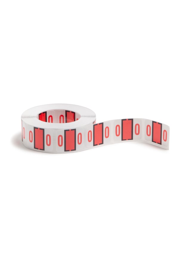 BCCRN Bar Style Color-Coded Numeric Labels, 0-9 Rolls