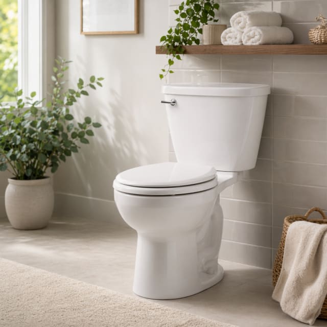 Round Front 1.6 GPF Toilet with 10 in. Rough-In in White