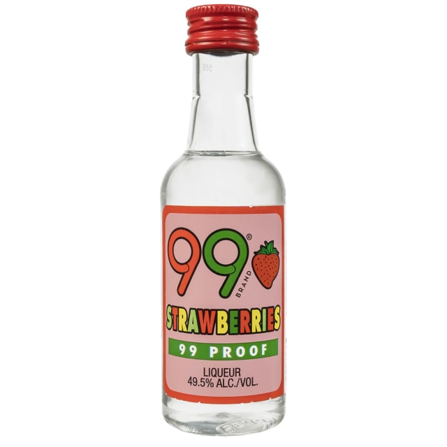 99 Schnapps Strawberry Deco Plastic 12/10PK 50ML
