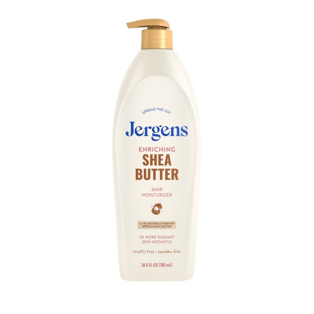 Jergens Shea Butter Body Lotion, Deep Moisturizer for Dry Skin, 26.5 fl oz