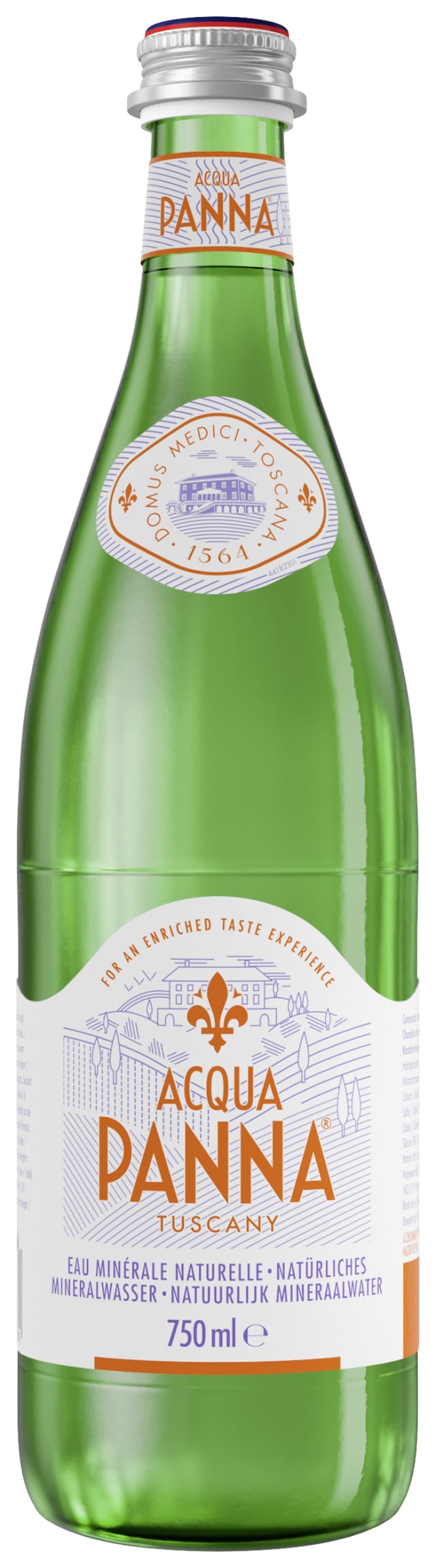 ACQUA PANNA natürliches Mineralwasser Mehrweg Glas 0,75L