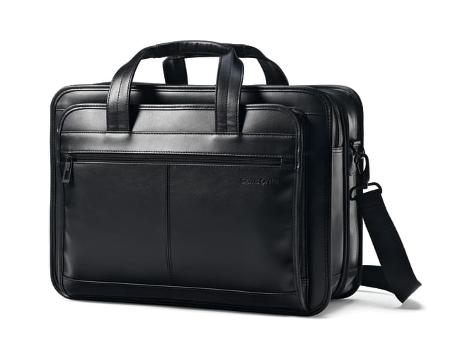 Leather Bus Cases Lthr Exp Bus Case - Black