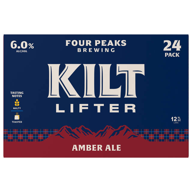 Four Peaks Kilt Lifter Scottish-Style Ale 24x12 oz Can Suitcase CARRIER