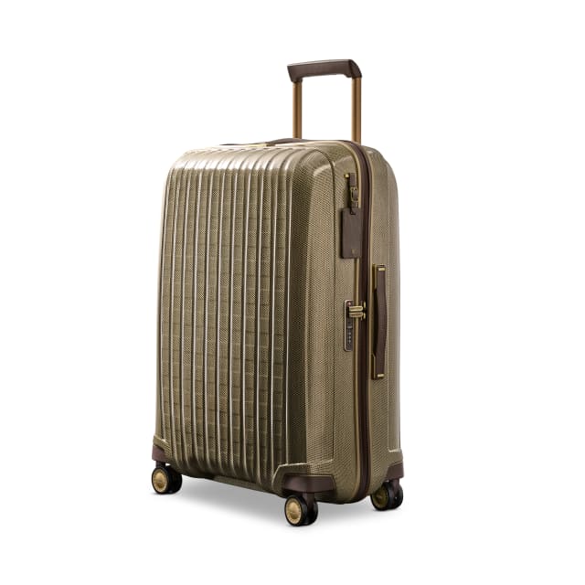 Hartmann Tweed Hs Extended Journey Spinner - Tweed/Natural Leather