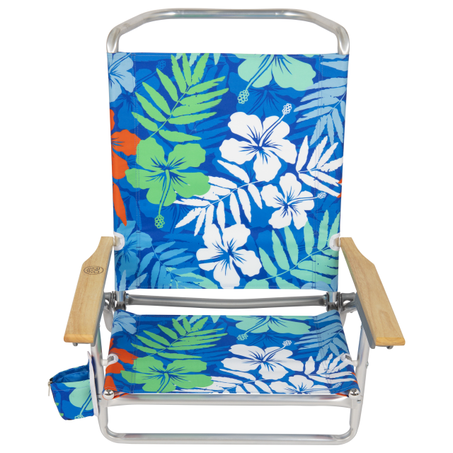 Classic 5-Position Aluminum Lay Flat Beach Chair