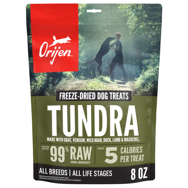 ORIJEN Grain Free High Protein Freeze Dried Dog Treats Tundra Recipe