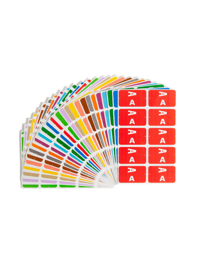 AlphaZ® ACCS and ACC Color Coded Alphabetic Labels - Sheets