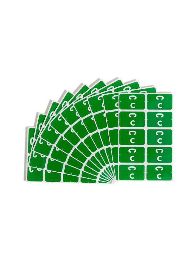 AlphaZ® ACCS Color Coded Alphabetic Labels - Sheets
