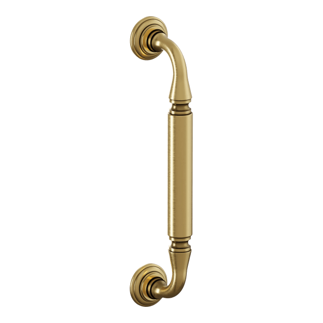 2578 10" Traditional Door Pull In Heirloom Brass