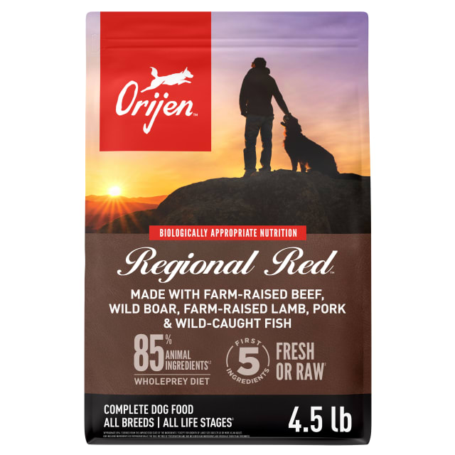 ORIJEN Grain Free Poultry Free High Protein Dry Dog Food Regional Red Recipe