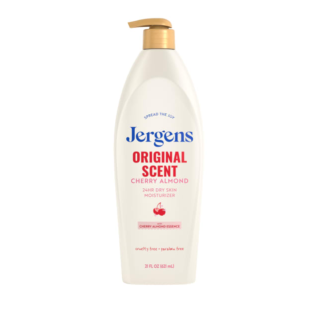 Jergens Cherry Almond Hand & Body Lotion, Dry Skin, 21 fl oz
