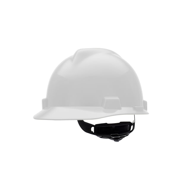 V-Gard Slotted Cap, White, W/Fas-Trac III Suspension