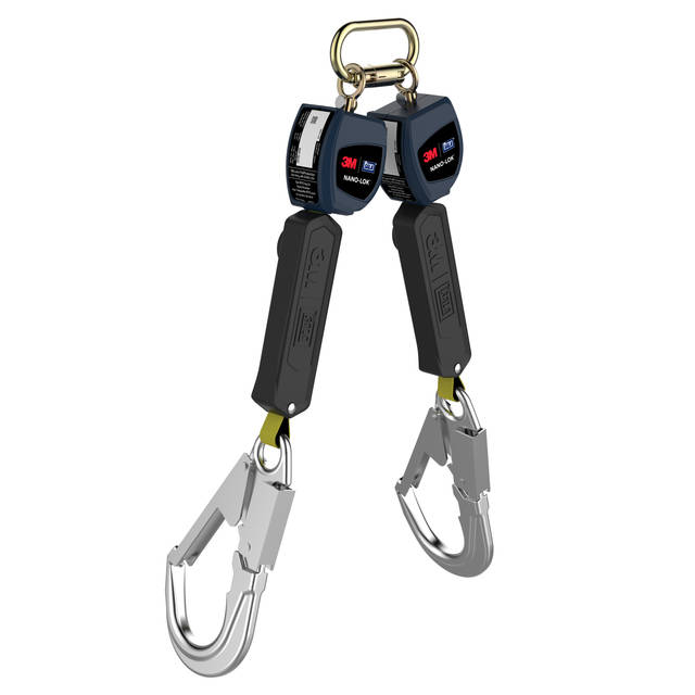 3M™ DBI-SALA® Nano-Lok™ Höhensicherungsgerät, Doppelstrang, Gurtband, 2,0 m, 3101316
