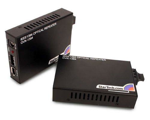 3300 foot (1000 meter) Fiber Optic IEEE-1394 FireWire Extender