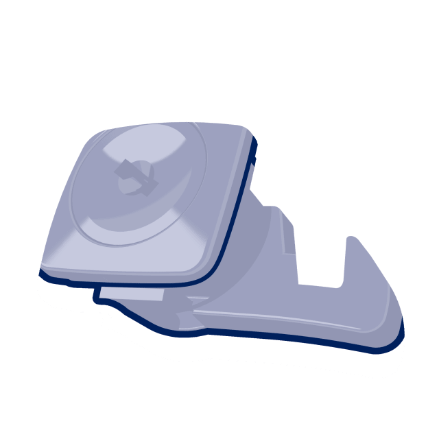 Reserveonderdeel Slot voor Tork Elevation Dispensers, wit