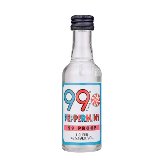 99 Schnapps Peppermint Plastic 10/12PK 50ML