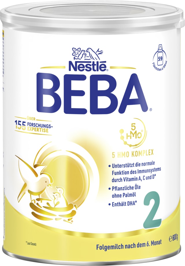 BEBA 2 Folgemilch nach dem 6. Monat 800g