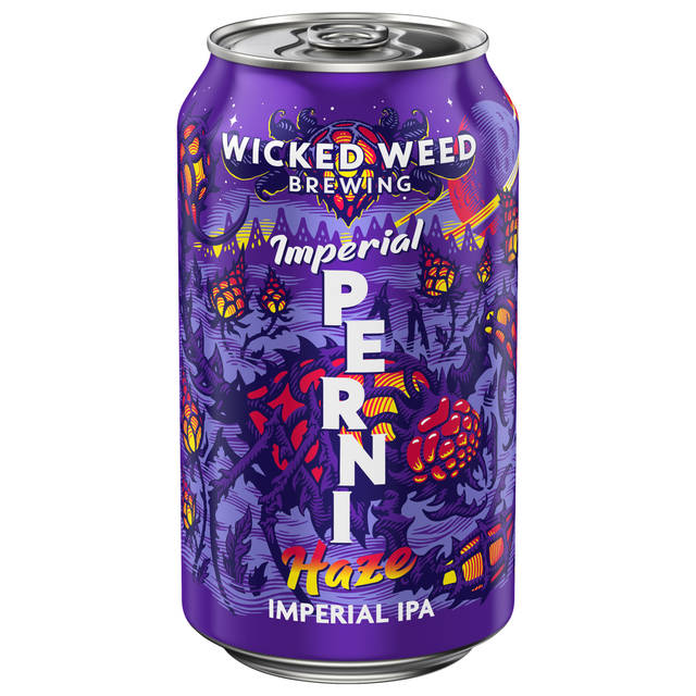Wicked Weed Imperial Perni Haze 12 oz Single CAN 9_1ABV - Plain Aluminum - Standard Gloss - Craft Direct
