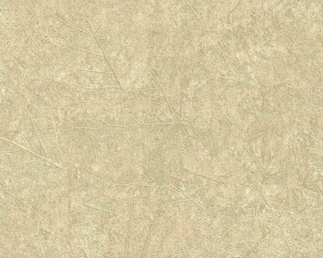 Tossed Leaves Beige Wallpaper