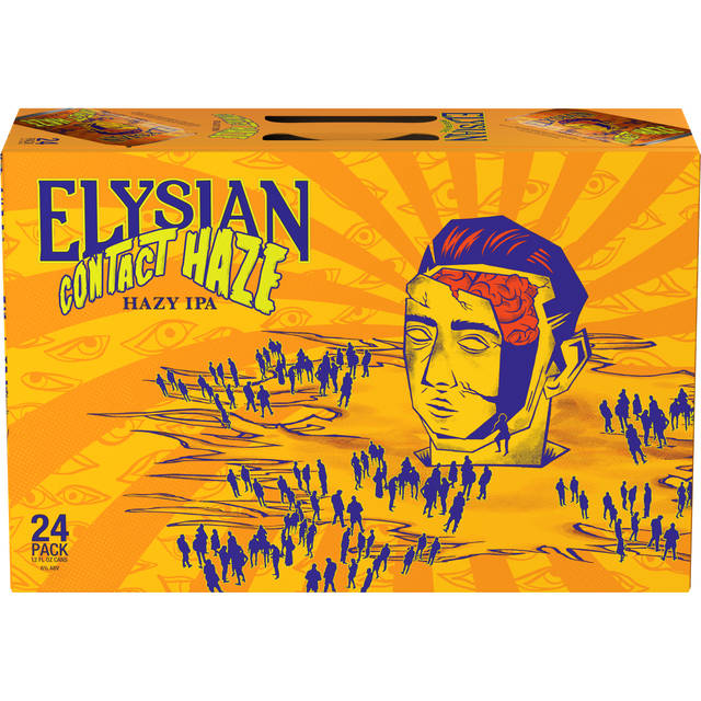 Elysian Brewing Contact Haze Hazy IPA, 24 Pack 12 fl. oz. Cans