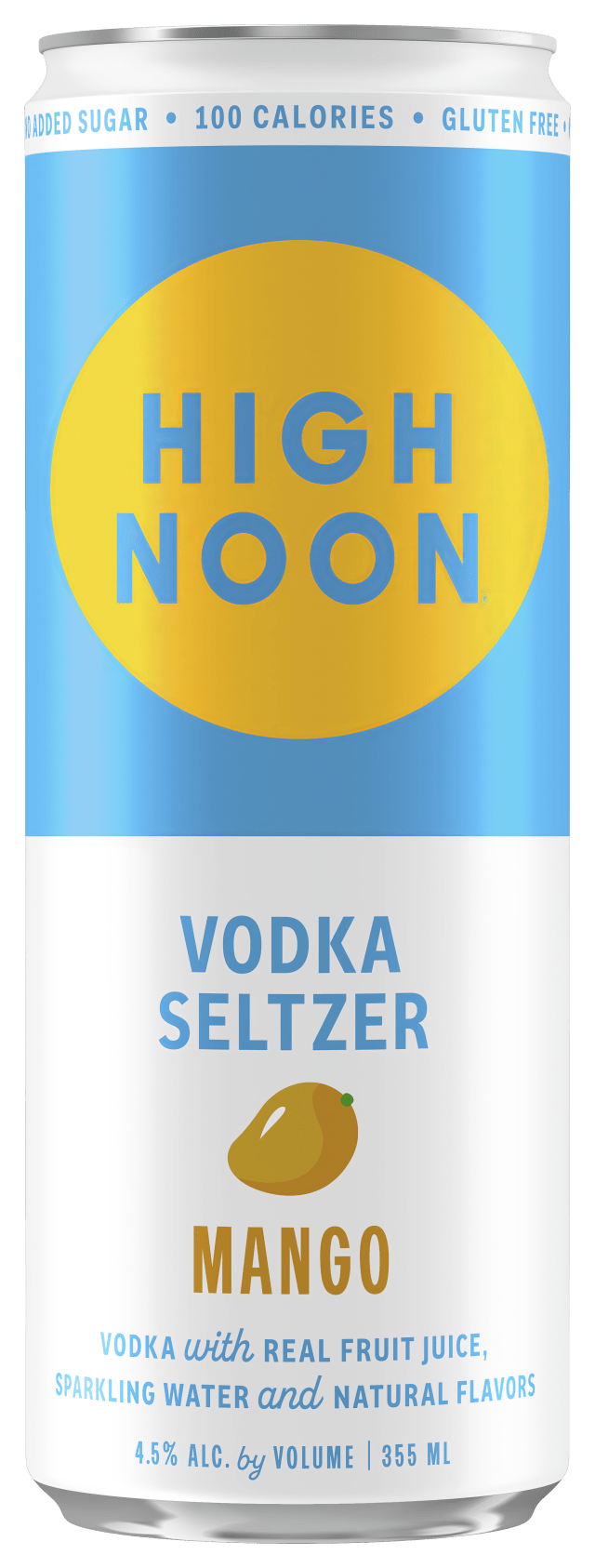High Noon Mango Vodka Hard Seltzer Single Serve 355ml Can