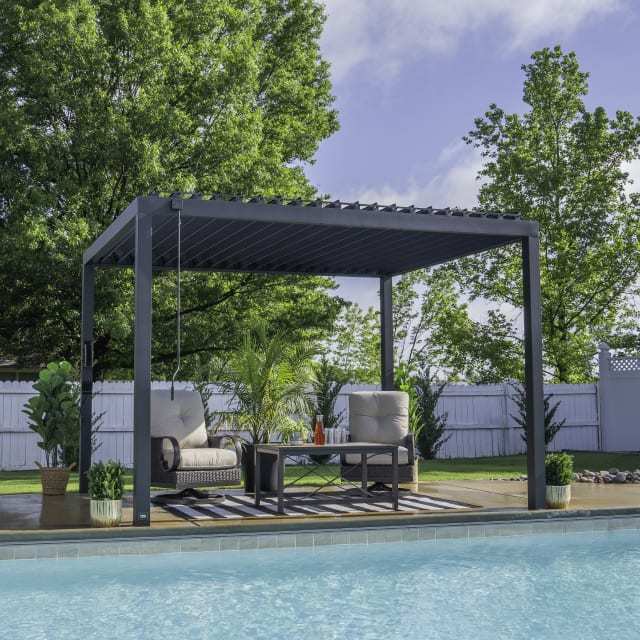 BYD Steel Louvered Pergola-12x10-Sam's