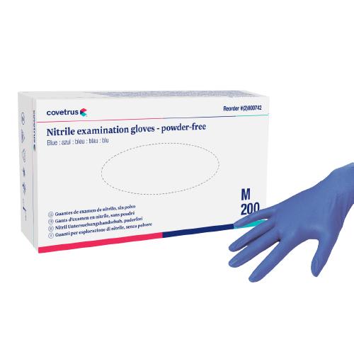 Nitrile Examination Gloves (Powder-Free), Blue